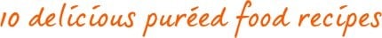 10 Delicious Puréed Food Recipes 10 Delicious Puréed Food Recipes