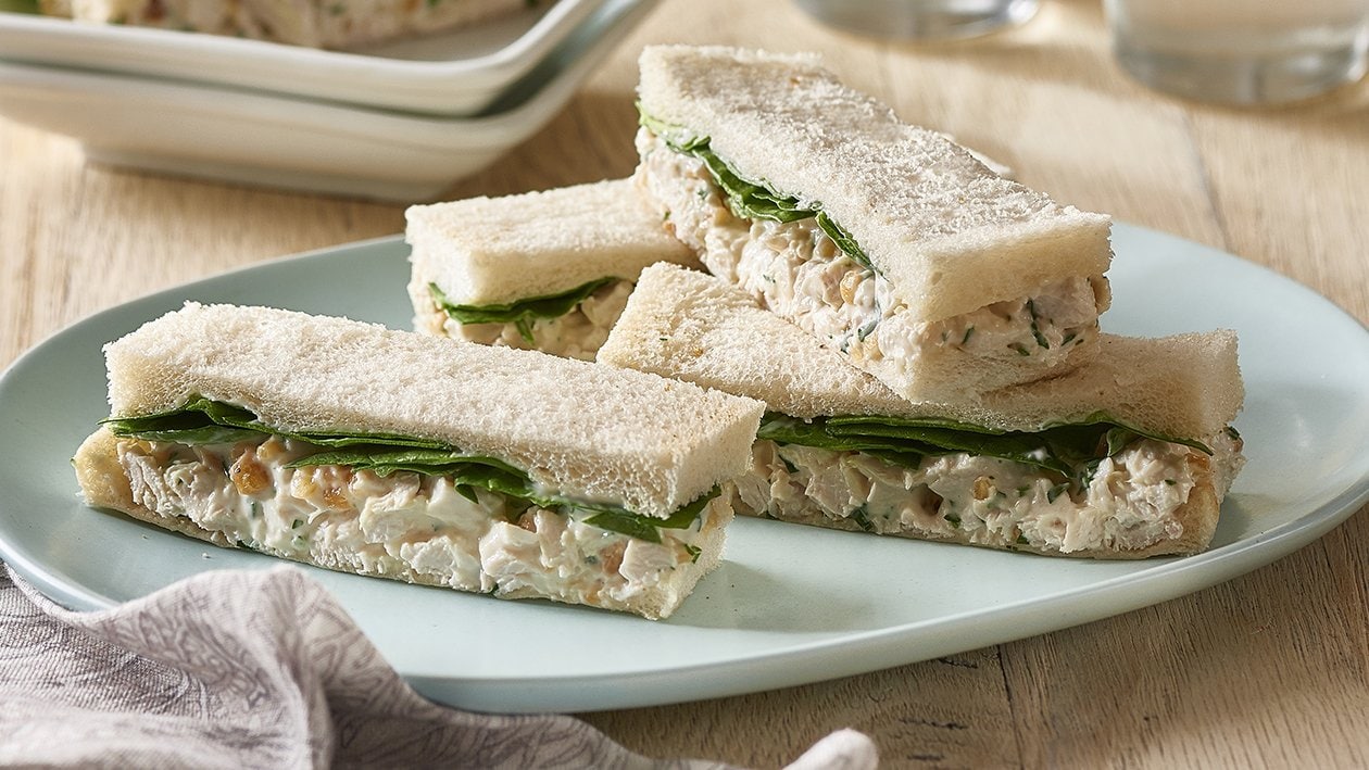 Citrus Poached Chicken Finger Sandwiches – Recipe