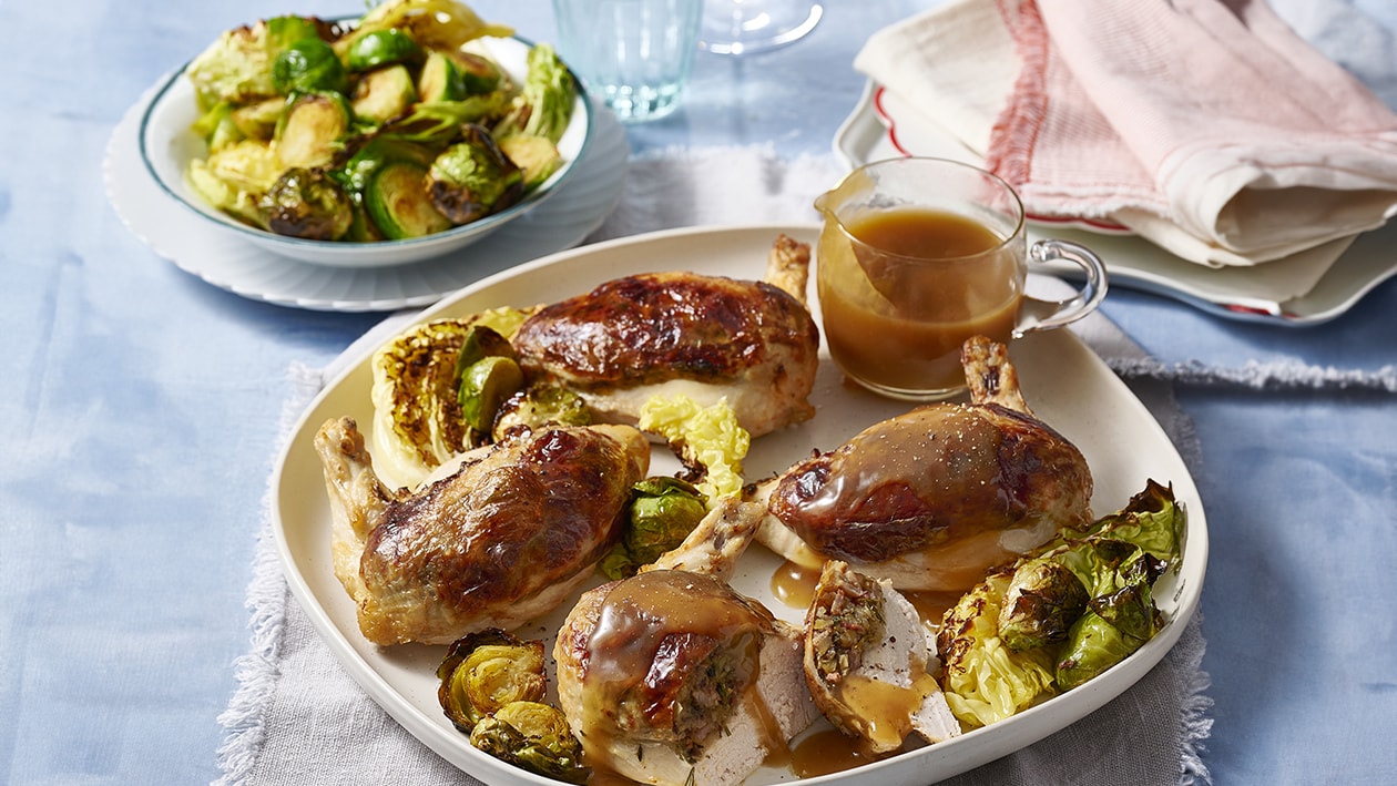 Chestnut and Leek Stuffed Chicken Supreme – Recipe